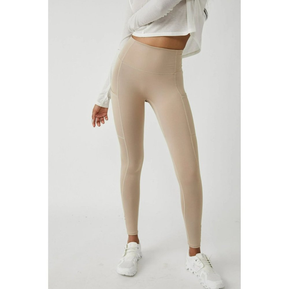 Free People Beige Leggings